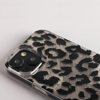 IMD Luxe Double Couches Léopard Cool Aurora perle Shell Motif Magnétique Téléphone étui pour iphone 16 15 14 13 12 Pro Max Plus