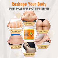 Curcuma Ventre Minceur Crème Brûleur de Graisse Anti-Cellulite Gingembre à Base de Plantes Vitamine C Ingrédients Raffermissant Sueur Chaude OEM
