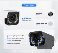 Caméra IP PTZ à double éclairage 6MP 1/2.7'' SC535HAI avec portée IR de 80 m, zoom optique 20x, audio bidirectionnel, 220 °   Caméra de sécurité PoE extérieure Pan