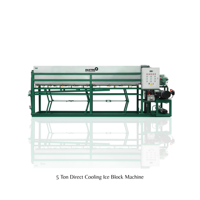 Machine à glace en blocs de 5 tonnes, machine à glace industrielle automatique, production de 5000 kg par jour, acier inoxydable SUS304 de qualité alimentaire, compresseur CE