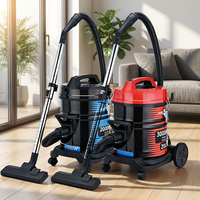 Aspirateur industriel multifonctionnel humide et sec 2000W à forte aspiration avec seau en acier inoxydable