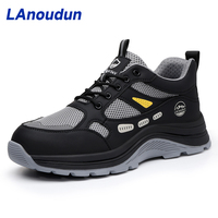Chaussures de sécurité LAnoudun, isolation 15KV, semelle en caoutchouc, microfibre noire, semelle intérieure en éponge hautement élastique, nouveau style, pour entrepôt et machinerie