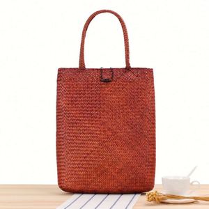 Summer Natural Grass Single Shoulder Straw Handbag Ladies Vacation Holiday Summer Bag Pastoral Style Women Beach Bag - Product Image 4
