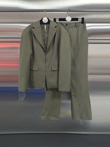 Completo Blazer da <span class=keywords><strong>Donna</strong></span> con Dettagli in Pizzo - Set 2 Pezzi con Giacca <span class=keywords><strong>su</strong></span> <span class=keywords><strong>Misura</strong></span> e Pantaloni a Zampa - Abbigliamento Femminile Sehe Fashion - Product Image 3