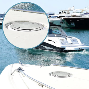 Plaque de pont d'inspection ronde antidérapante en acier inoxydable 316 pour marine, couvercle détachable 4 pouces, accessoires de quincaillerie pour yacht et bateau - Product Image 6