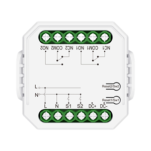 Interrupteur intelligent NO NC 100-240VAC 5V-40VDC 2 gangs Wifi Zigbee pour l'automatisation, la sécurité, le sonnetteur, l'interrupteur lumineux, la télécommande - Product Image 1