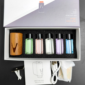 Прохладный туман, портативный мини-освежитель воздуха, безводный диффузор эфирных масел, умный автомобильный Ароматический диффузор с набором масел - Product Image 6