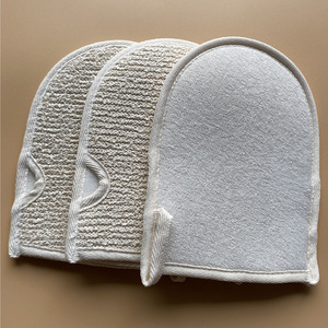 Accessoires <span class=keywords><strong>de</strong></span> bain en loofah double face à base <span class=keywords><strong>de</strong></span> plantes fournis par le fabricant, éponges <span class=keywords><strong>de</strong></span> bain en microfibre <span class=keywords><strong>de</strong></span> chanvre, gants exfoliants simples - Product Image 3