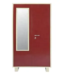 Goedkope Prijs Kleding Kast Verschillende Kleuren Staal Kleding Almirah Garderobe Lockers 2 Deur Metalen Draagbare Locker