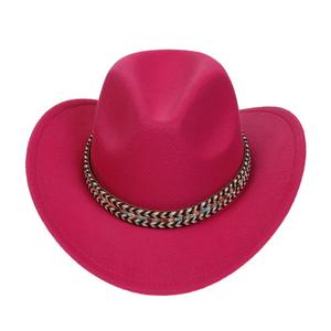 Vintage Britse stijl cowboyhoed met gebogen rand voor heren, brede rand westernhoed voor dagelijks gebruik - Product Image 3