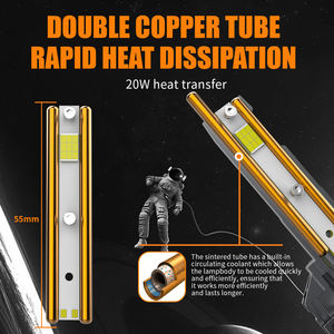 Phares LED AKE K12 9012 Hir2 de haute qualité, double tube en cuivre, 240W 24000lm, LED H1 H3 H4 H7 H11 9005 9006 - Product Image 3