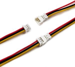 10 Pasang Konektor Inti Tembaga Berperingkat IP67 1.25Mm 3 Pin Adaptor Mikro Pria Wanita 3.9 Inci (100Mm) UL1571 untuk Kabel 26AWG - Product Image 3