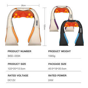 Dispositivo de Masaje Shiatsu para Cuello y Hombros, Alivio del Dolor Cervical, Vertebral y Trapecio, Masajeador Corporal de Relajación Profunda de Tejidos - Product Image 5