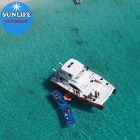 Outroad – tapis flottant en mousse pour la plage, pour les lacs, pour les piscines et la plage, plusieurs tailles, bleu
