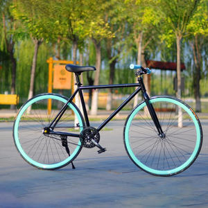 Bicicleta de Carretera de Carreras Colorida de Nuevo Estilo a <span class=keywords><strong>Precio</strong></span> de Fábrica, Bicicleta de Piñón Fijo OEM, Cuadro de Acero de Una Velocidad, <span class=keywords><strong>Llantas</strong></span> de Aleación de Aluminio - Product Image 4