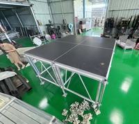Scène de concert modulaire portable en aluminium à assemblage rapide pour événements, présentoirs de scène, événements d'entreprise et fêtes