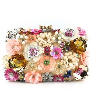 2022 Women's Evening Clutch Bag <b>Party</b> Purse Luxury Wedding Clutch for Bridal Exquisite Crystal Ladies Handbag Flower Clutch - Product Image 1