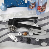 BZY BZY1 Machine de sertissage manuelle de flacons en acier inoxydable de qualité pharmaceutique, pour un scellage lisse et l'impression par transfert thermique