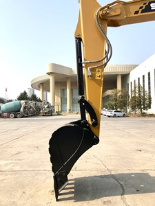 Excavatrice sur pneus Sany SY75W d'occasion, équipement de construction, avec accessoires : pince, tarière, brise-roche, certifiée CE - Product Image 5