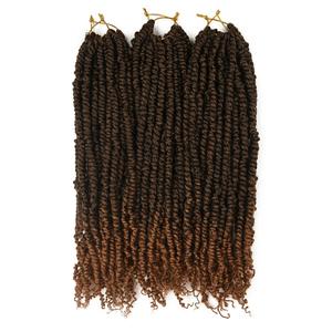 De alta calidad resistentes al calor de fibra al por mayor pasión primavera bomba Twist pelo sintético peluca - Product Image 2