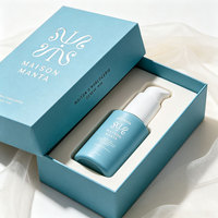 Flacon distributeur de luxe en verre 30 ml pour huile visage, essence, lotion, pompe, aromathérapie, soins personnels, emballage, boîte, marque privée, personnalisé