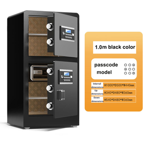 Chất lượng cao cán nguội thép 1m văn phòng & nhà vân tay két lớn duy nhất/đôi-cửa an ninh an toàn hộp - Product Image 3