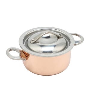 High Quality Classic Mini Tri-ply <strong>Copper</strong> Induction Bottom Stainless Steel Cookware <strong>Set</strong> 6-Piece <strong>Saucepan</strong> Frypan Pot Home - Product Image 2
