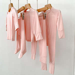 En stock aux États-Unis, pyjamas pour nouveau-nés en bambou, fermeture éclair YKK, manches longues, barboteuses pour bébés - Product Image 6