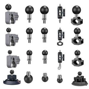 Schroef motorfiets stuurhouder achteruitkijkspiegel balhoofdklem basis aluminiumlegering universeel 1/4 -20 draad draagbare telefoon - Product Image 5