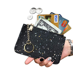 Gritt sparkling diamond coin purse square earphone <b>bag</b>, European and American style coin organizer, credit card holder <b>evening</b> - Product Image 1