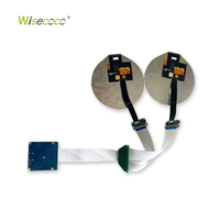 Module d'écran LCD rond FHD de 5 pouces, luminosité de 400 nits, 5 pouces, 1080*1080, double écran circulaire pour projets de réalité virtuelle, augmentée et robotique