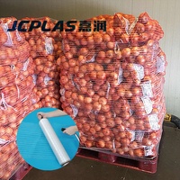 Filet de palette élastique en HDPE pour légumes et fruits Filet d'emballage de palettisation de flux d'air Filet d'emballage de stockage et de transport