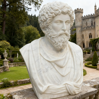 Statue de Portrait de Tête de Déesse en Marbre Blanc, Style Mythologique Antique Personnalisable pour Hall de Musée