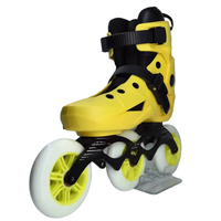YSMLE Adult See More Chaussures de patins à roulettes en ligne avec trois roues, patins en ligne à 3 roues de grande taille