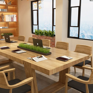 Thiết kế hiện đại nội thất văn phòng gỗ họp bảng hình chữ nhật Bàn hội nghị L hình <span class=keywords><strong>d</strong></span>ạng bàn văn phòng - Product Image 3