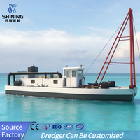 Drague compacte à aspiration par jet SHINING avec moteur et pompe, moteur diesel 75 kW, débit de 100 m³/h pour rivière locale