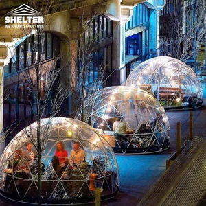 Outdoor Catering Pvc Luxushaus Garten <span class=keywords><strong>Iglo</strong></span>-<span class=keywords><strong>Zelt</strong></span> für Restaurant transparentes durchsichtiges Igloo-Kuppelzelt - Product Image 1
