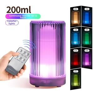 Difusor de Aromas de 200 ml, Material PP+ABS, Luz Nocturna LED de 7 Colores, Humidificador Ultrasónico, Vapor Continuo de 10-12 Horas, Ecológico, para Hotel - Product Image 4
