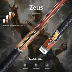 Queue de billard Cuetec Meiz Nine-ball Jaguar en fibre de carbone, technologie noire, avec embout Ball <span class=keywords><strong>Tank</strong></span> <span class=keywords><strong>Zeus</strong></span> Chutec Big Head, 0,1 kg - Product Image 2