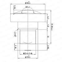 Objectif Fisheye 1/1.8" 8MP, longueur focale fixe de 1,7 mm, 185 °   Objectif de caméra de sécurité CCTV ultra grand angle F2.0 avec monture M12