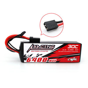 Cnhl che corre la batteria di lipo di serie 11.1v 6400mah 3s 30c con la spina di traxxas trx - Product Image 1