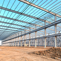 Atelier en structure métallique préfabriquée certifié CE, bâtiment d'atelier en structure métallique, conception modulaire standard pour une grande précision
