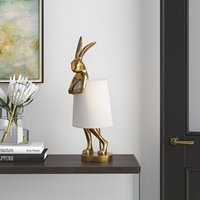Lampe décorative moderne en résine en forme de lapin, de haute qualité, durable, à brancher, pour chambre et bureau – Meilleure vente du fabricant