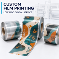 Servizio di Stampa Digitale Personalizzata su Film Plastico con Basso MOQ per Snack per Animali Domestici, Rotoli Laminati in PET PA PE con Logo Personalizzato