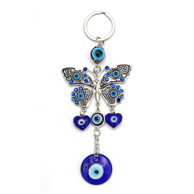 New Arrival Blank Ring Wholesale Factory Price Sublimation Btutterfly Metal Custom Key Chain Keychain