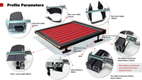 Auvent de pergola électrique rétractable avec cadre en alliage d'aluminium, télécommande - balcon et jardin extérieur, protection UV, auvent de pluie