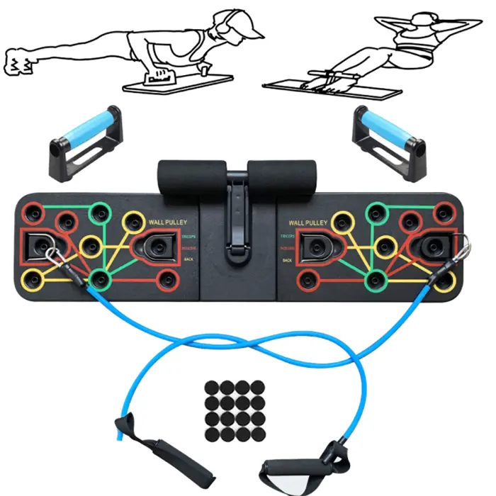 Оптовая продажа, домашний тренажерный зал, фитнесс, набор пластиковых пуш-ап, складная доска пуш-ап