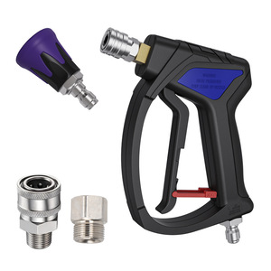 Pistolet à eau haute pression Stim 4080Psi en acier inoxydable, connexion rapide, pistolet de lavage de voiture, pression réglable - Product Image 5