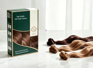Crema Colorante Permanente per Capelli alle Erbe Personalizzata, Molteplici Colori: Marrone Freddo, Tè al Latte, Rosso Lampone, per <span class=keywords><strong>Colorazione</strong></span> Domestica e Professionale - Product Image 5