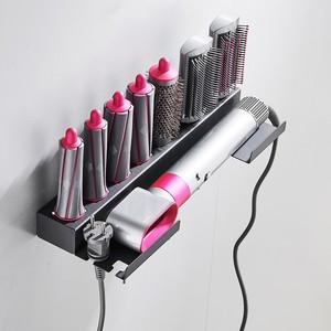 Soporte <span class=keywords><strong>Airwrap</strong></span> montado en la pared, organizador de <span class=keywords><strong>accesorios</strong></span> de hierro rizado, instalación sin perforación, soportes de almacenamiento para baño en casa - Product Image 2